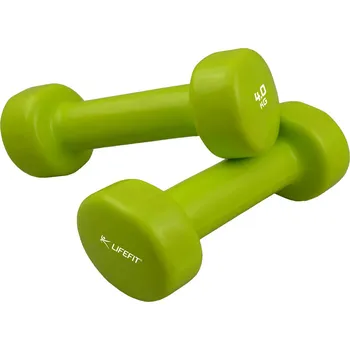 Lifefit vinylové činky, 2x 4 kg