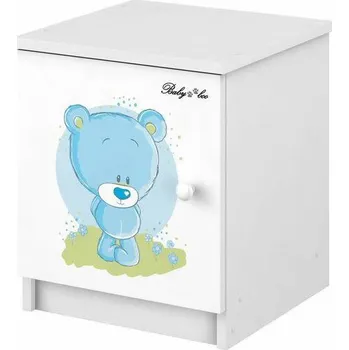 Dětská skříň Noční stolek Modrý medvídek