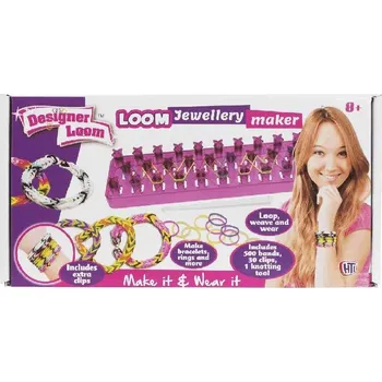 dětská sada na výrobu šperků Alltoys Sada na výrobu náramků z gumiček s pletacím stavem