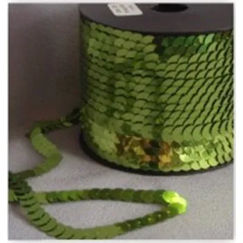 Flitry limetkové na niti 6 mm 960-326, Baleni 1 m FLITRY NA NITI