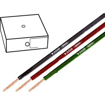 elektrický kabel LAPP KABEL Kabel H05V-K licna Cu 0,5mm2 PVC oranžová 300/500V