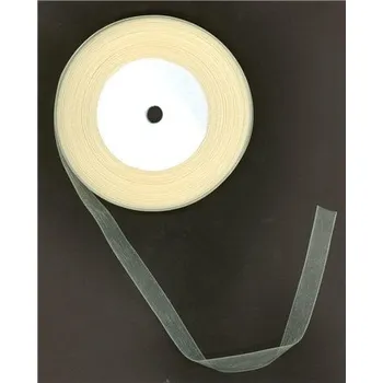 Stuha Stuha, organza šíře 1cm L2423, mix barev, Barva Krémová L2423