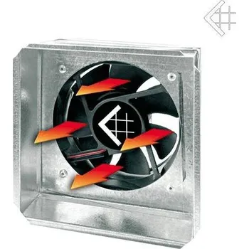 Zděř s ventilátorem 17x17 cm Kratki s čidlem/bez čidla, Průměr 125 mm, Čidlo bez čidla Kratki 1100038