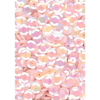 Flitry růžové AB - iris, miska 8 mm 6729-341, Baleni 250 g FLITRY 8 MM