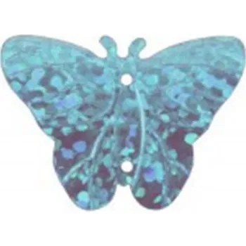 Motýlek Flitry - motýlek modrý laser 10387-204, Baleni 10 g FLITRY TVARY