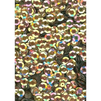 Flitry zlaté AB - iris, miska 6 mm 20674-367, Baleni 25 g FLITRY 6 MM