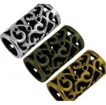 Korálek Korálek kovový váleček, různé druhy L0519 , Barva Antické zlato L0519