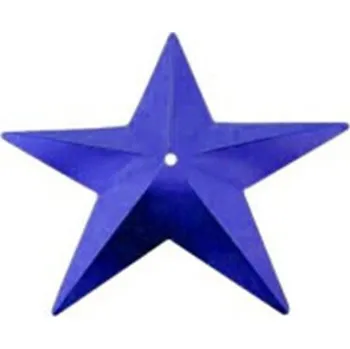Flitry - modrá hvězda s dírkou 14mm 329-312, Baleni 10 g FLITRY TVARY