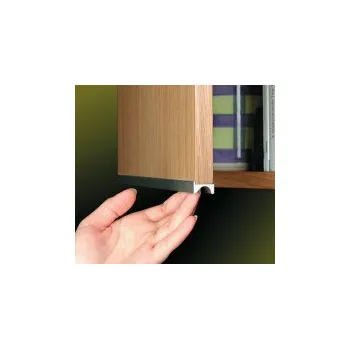 Nábytkové kování Profil UKW-4 INOX světlý úchytka narážecí lišta délka 3,5 m