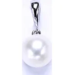 Stříbrný přívěšek, šperky(přírodní bílá perla 12 mm) P 1299/6