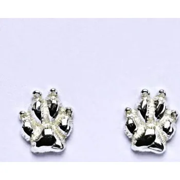 Náušnice Stříbrné náušnice psí tlapky, náušnice stříbrné NŠ 1333