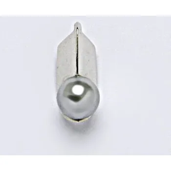 Přívěsek Stříbrný přívěšek s umělou stříbrnou perlou 6 mm, šperk P 1213