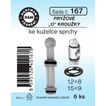 Hartman Sada č. 167: sada "O" kr. kužel. sprchy - 12x8 + 15x9
