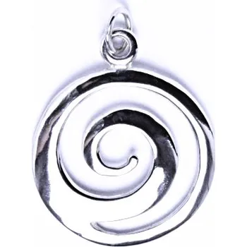 Přívěsek Stříbrný přívěšek, plochá spirála, přívěšek ze stříbra P 1253