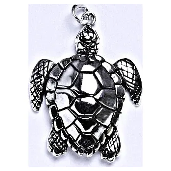 Přívěsek Stříbrný přívěšek s patinou, želva - kareta, přívěšek ze stříbra, P 938