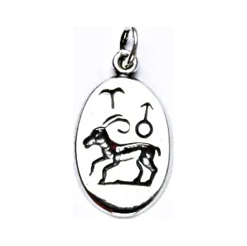 Přívěsek Stříbrný přívěšek s patinou,znamení zvěrokruhu,beran,přívěsek ze stříbra, P 902