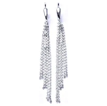 Náušnice Stříbrné náušnice, řetízkové, náušnice ze stříbra, NK 20/ 6 řetízků