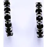 Naušnice s krystaly Swarovski granat, šperk, NŠ 1340