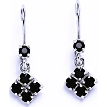 Náušnice Stříbrné náušnice se Swarovski krystalem granát NK 1339/1324