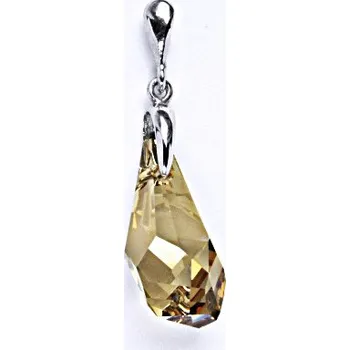 Přívěsek Stříbrný přívěšek s krystalem Swarovski Golden shade,šperk,přívěšek ze stříbra, P 1313/22