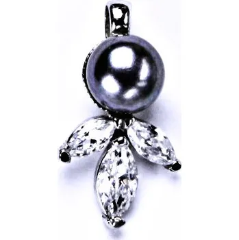 Přívěsek stříbrné šperky, přívěšek s přírodní perlou, P 1248