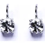 Stříbrné náušnice, přírodní křišťál, náušnice ze stříbra, NK 1357