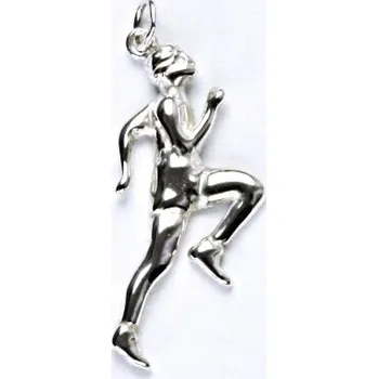 Přívěsek Stříbrný přívěsek, běžec, přívěsek ze stříbra, P 269