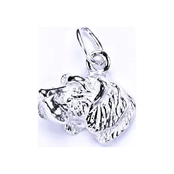 Přívěsek Stříbrný přívěšek, pes, přívěsek ze stříbra, P 317