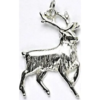 Přívěsek Stříbrný přívěsek, jelen, přívěsek ze stříbra, přívěšek, P 266