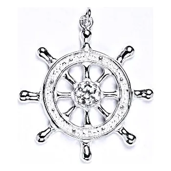 Přívěsek Stříbrný přívěsek s čirým zirkonem, P 960