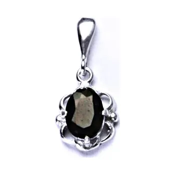 Přívěsek Stříbrný přívěsek, přírodní granát,stříbro,přívěšek ze stříbra, P 1140/22