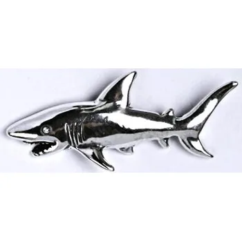 Přívěsek Stříbrný přívěšek žralok s patinou, ryba přívěsek ze stříbra P 131