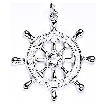 Přívěsek Stříbrný přívěsek se syntetickým lavenderem, P 960