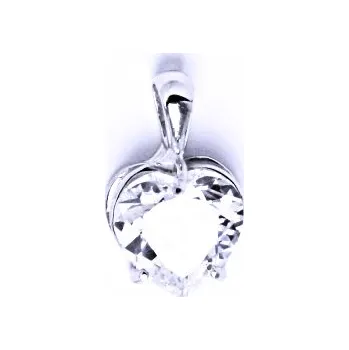 Přívěsek Stříbrný přívěšek s čirým zirkonem, P 1006