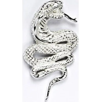 Přívěsek Stříbrný přívěsek,had,kobra, přívěsek ze stříbra, P 112