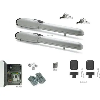 NICE WINGO 3524 sada pro křídlová vrata do průjezdu 7m, 2x pohon 24V, 85W, 1500N, 1x MC424, 1x SMXI, 2x Flo2R-S, 1x BF