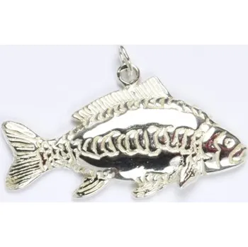Přívěsek Stříbrný přívěsek, kapr obecný, přívěsek ze stříbra, P 952