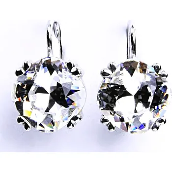 Náušnice Stříbrné náušnice, krystal Swarovski crystal-čirá, NK 1225