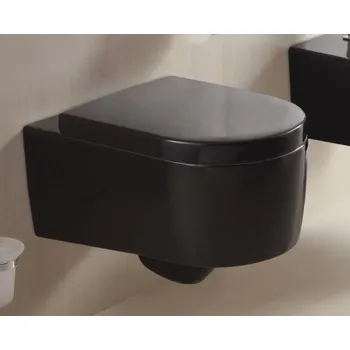 Klozet ONE BLACK závěsný klozet (Nano úprava) (ONE BLACK závěsný klozet černá glazura)