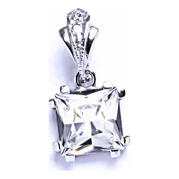 Přívěsek Stříbrný Přívěsek s krystalem Swarovski - čirý P 1196/1