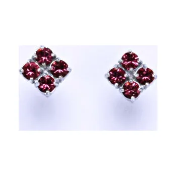 Náušnice Náušnice stříbrné s krystaly Swarovski Rose NŠ 1324