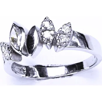Prsten Stříbrný prsten se zirkony VR 10