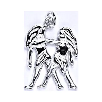 Přívěsek Stříbrný přívěsek,znamení zvěrokruhu blíženec, P 982