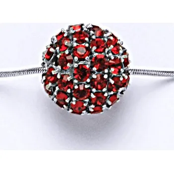 Přívěsek Stříbrný přívěšek koule se Swarovski krystalem ligth siam P 1338