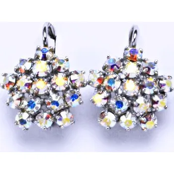 Náušnice Naušnice s krystaly Swarovski AB krystal květy NK 1342