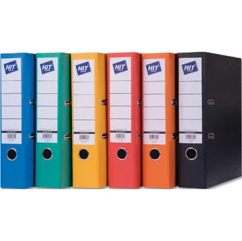pořadač pákový HIT prešpán A4, 7,5 cm oranžová