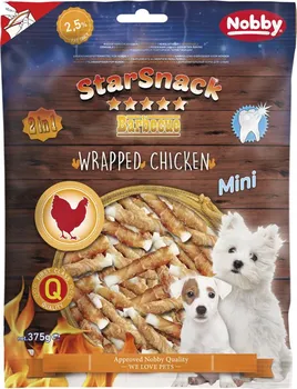 Pamlsek pro psa Nobby StarSnack Wrapped Mini buvolí s kuřecím 375 g