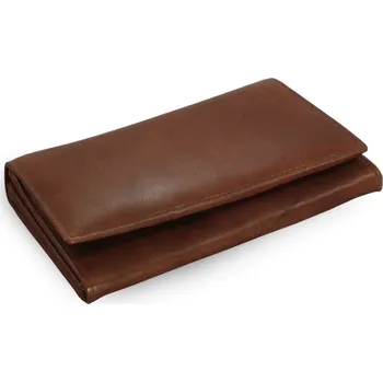 Peněženka Tmavě hnědá dámská kožená psaníčková peněženka Esmel