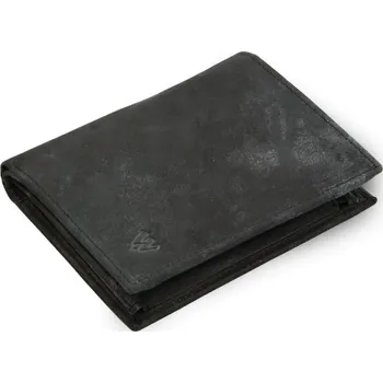 Peněženka Černá pánská kožená JEANS peněženka Raffael