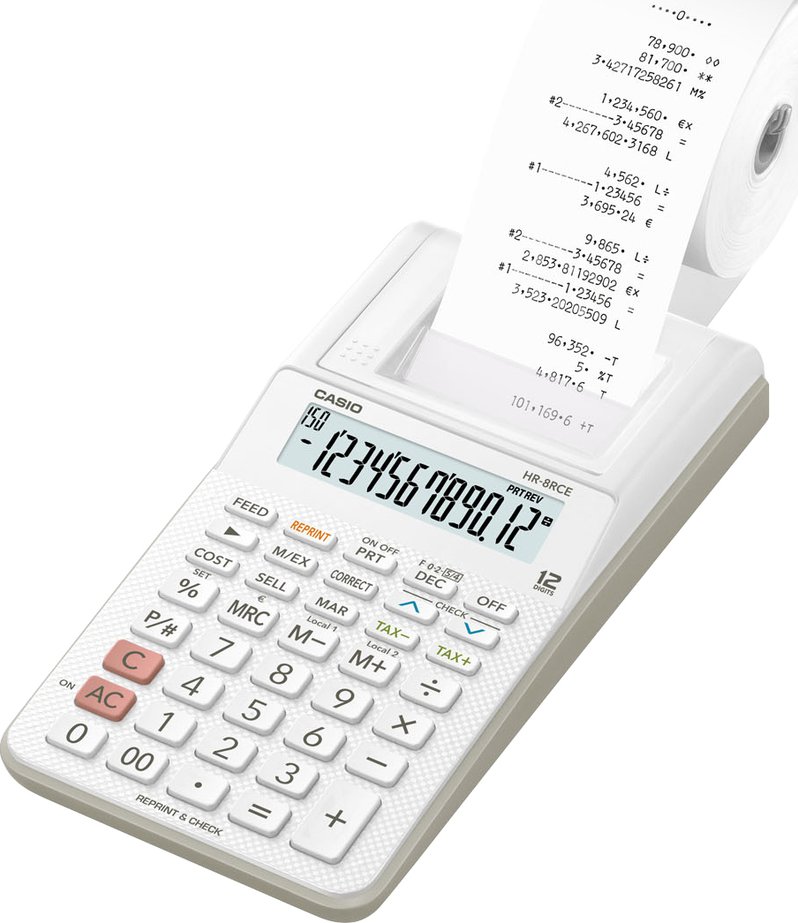 Máy Tính Casio Casio Hr 150 Rc Casio HR RCE WE Od 805 Kč